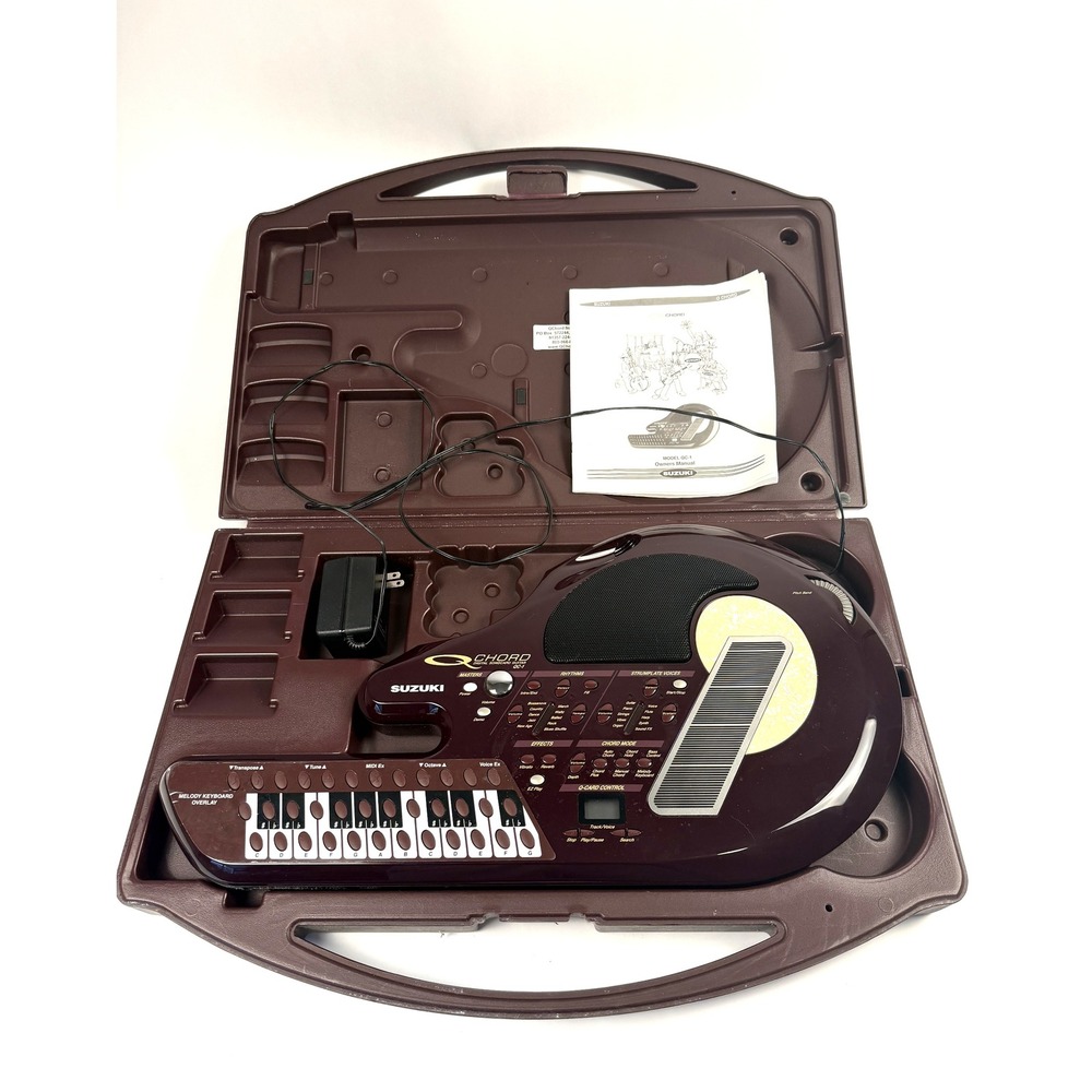 Suzuki QChord QC-1 Digital Songcard Guitar Burgundy One Size